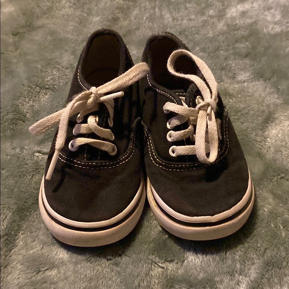 Kids Black Canvas Shoes
